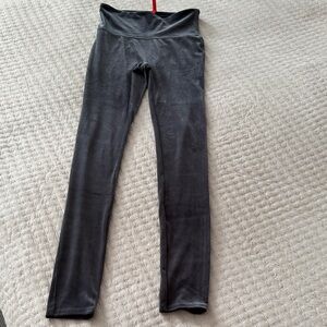 SPANX Velveteen Grey High-Waisted Straight Leg Leggings Size Small ❤️